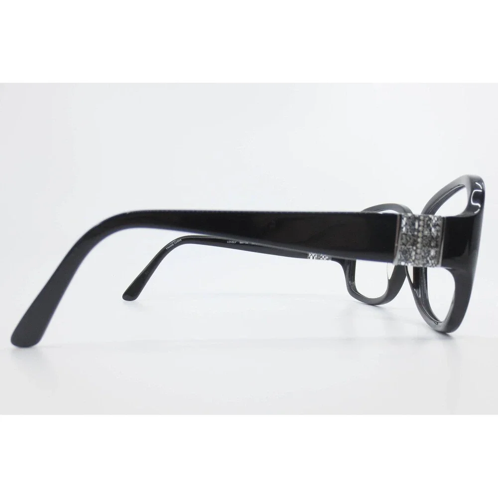 Bebe Lovely BB7134 001 Jet Black Square Eyeglasses Frames 57-17-130 Womens
